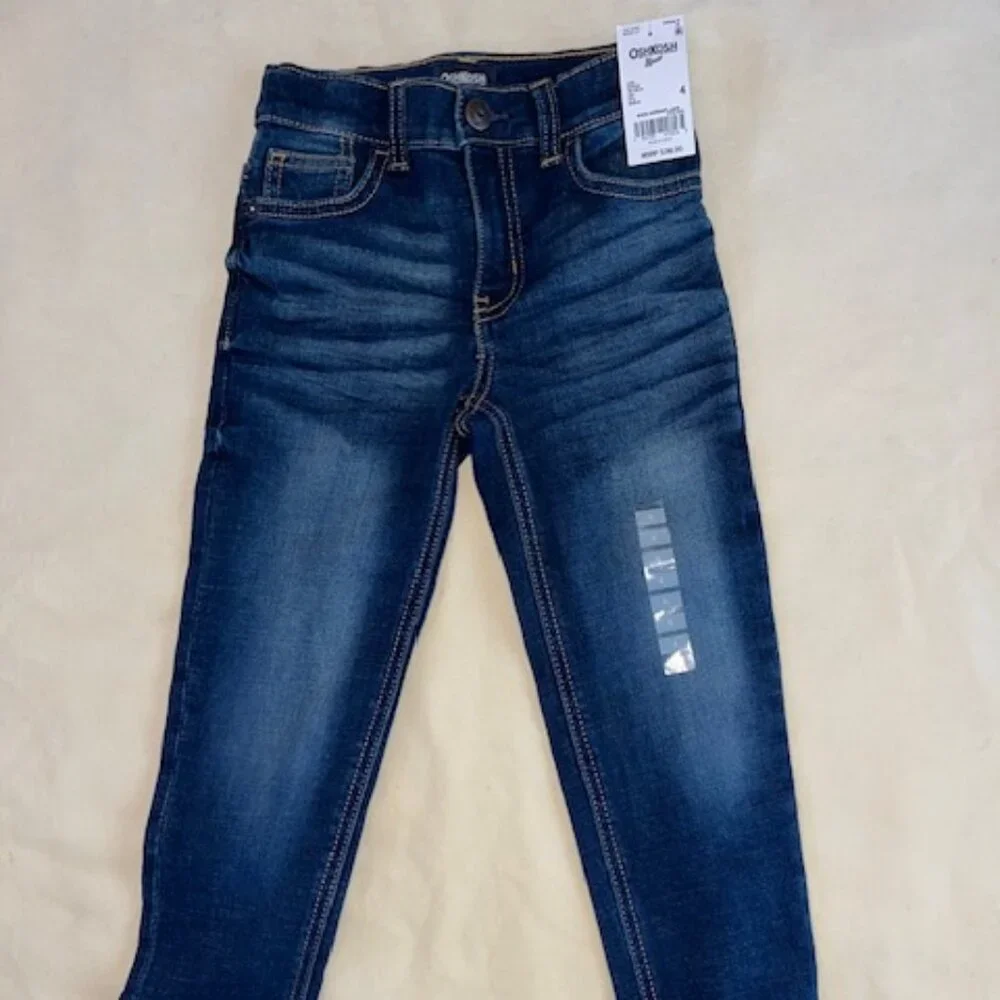 OSHKOSH B’GOSH | Boys Jeans Size 4 Kid Adjustable waist-NEW
